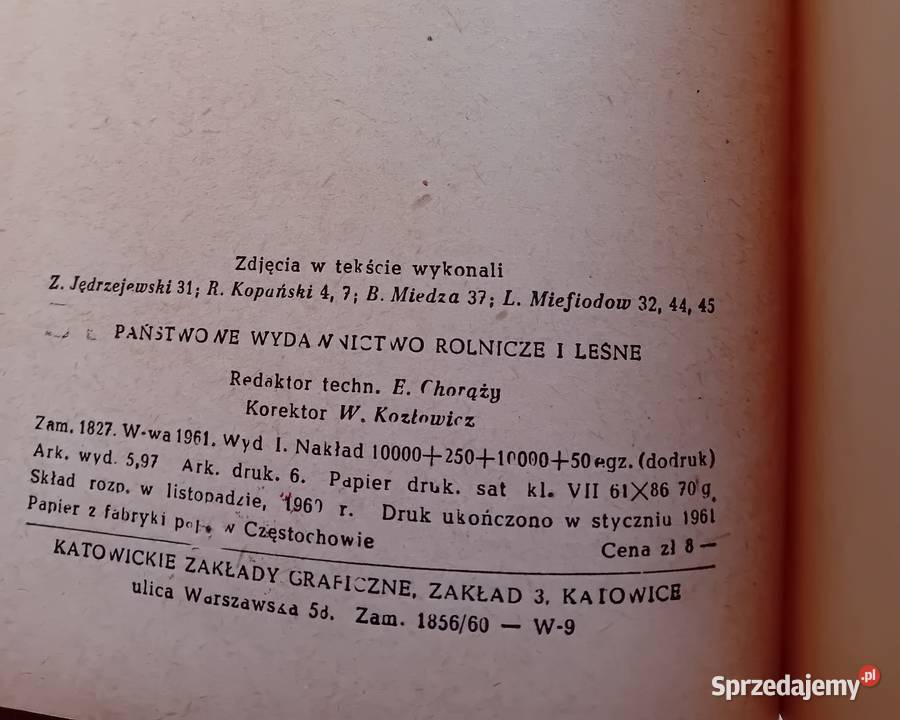 Inż M Czekalińska Sztuczny wyląg drobiu PWRiL Koźminek sprzedam