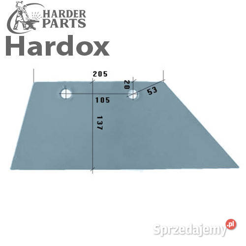 Lemiesz 14 300ha HARDOX 3351956P WG10BR do pługa nieuszkodzony