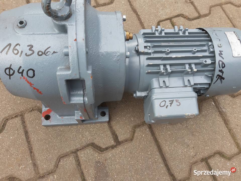 Motoreduktor 0 75 kW96 obr Leszno sprzedam