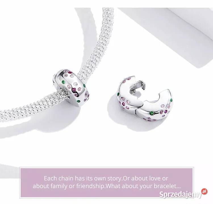 Pandora Charm Moments koralik klips kwiatki srebro mazowieckie Warszawa