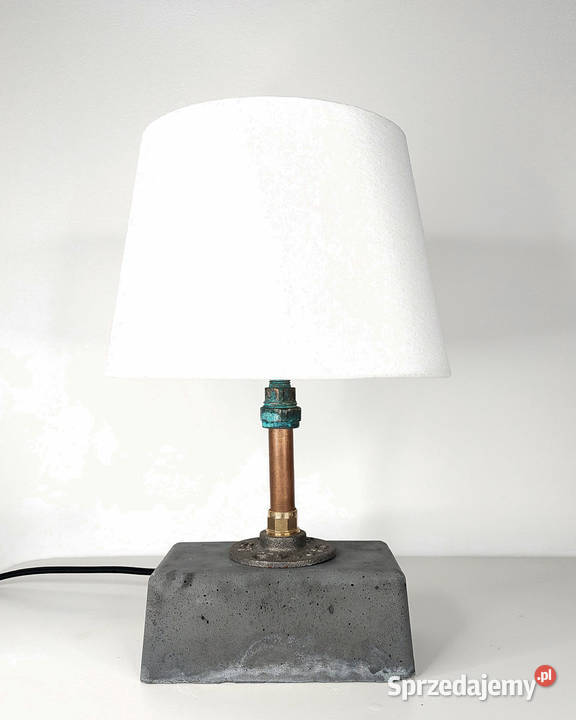 lampka beton abażur loft Lampki biurkowe Warszawa sprzedam
