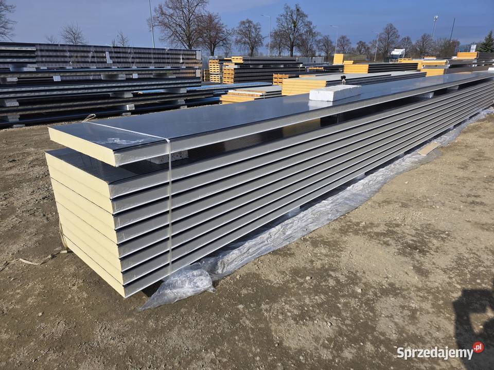 Płyta warstwowa ścienna 100mm 2gat grafitbiały Leszno