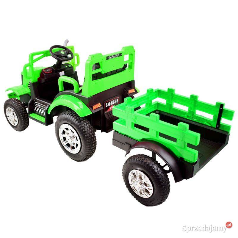 MEGA TRAKTOR LARGE Z PRZYCZEPĄ POMPOWANE KOŁA Pojazdy elektryczne i spalinowe Toruń