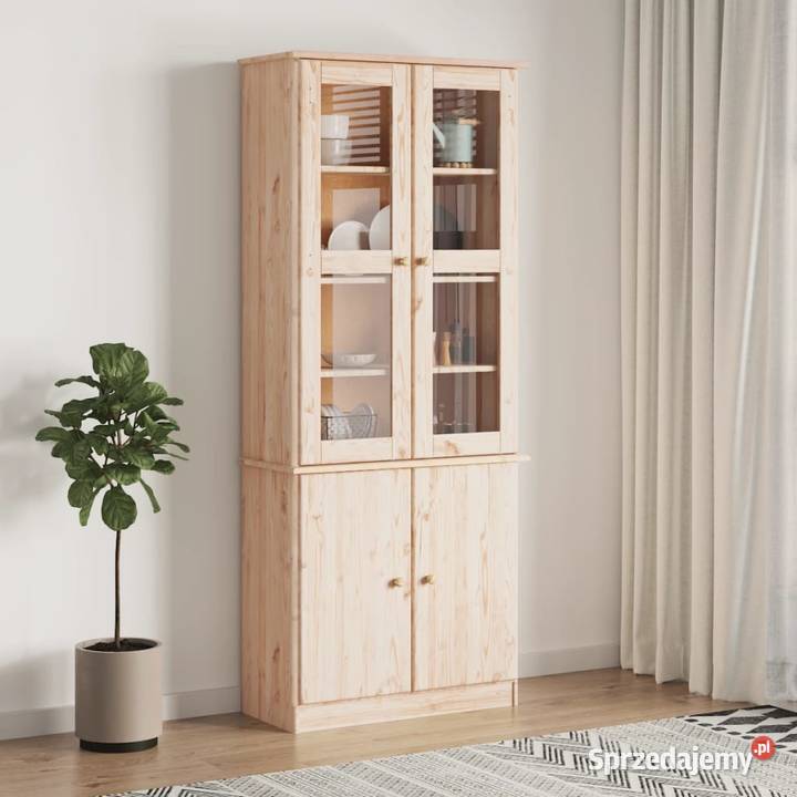vidaXL Witryna ALTA 77x35x1865 lite drewno