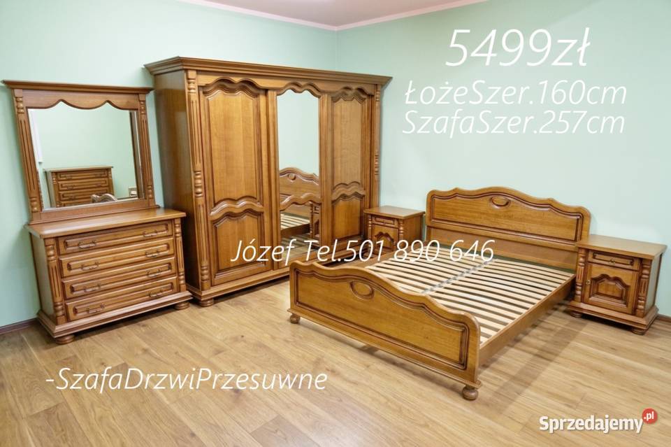 Meble sypialniane łóżko szafa szafki nocne
