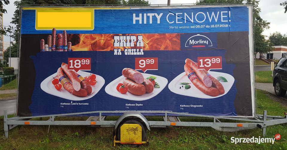 Mobilna reklama Przyczepa reklamowa Baner Czerwionka-Leszczyny