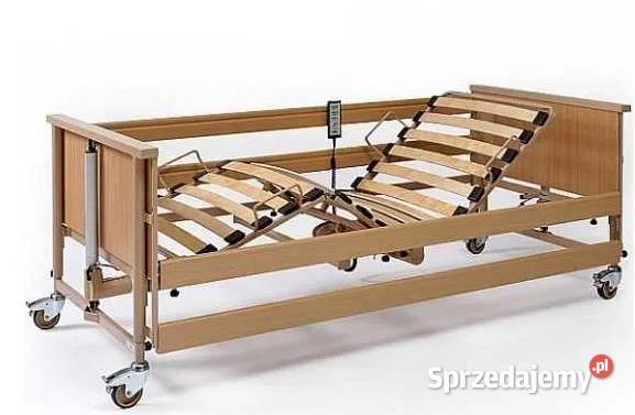 KOMPLET Łóżko rehabilitacyjne elektryczne stolik Siedlisko