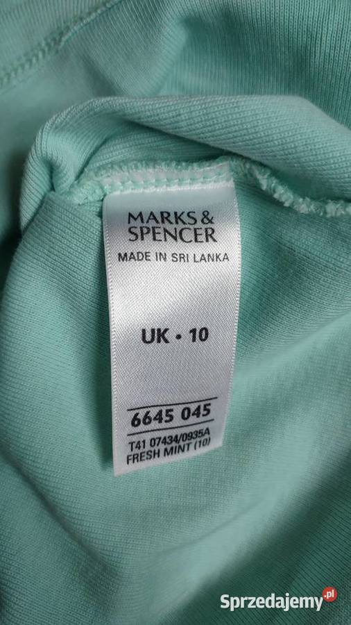 Miętowa koszulka w serek MarksSpencer S Marks&Spencer małopolskie sprzedam