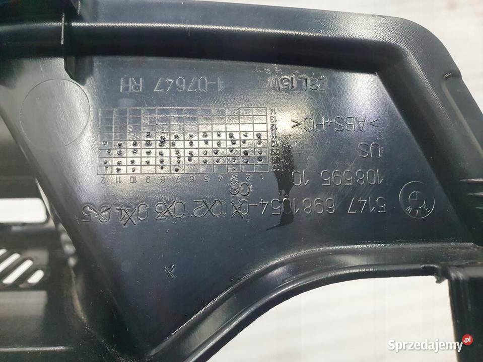 BOCZEK SZYNA BAGAŻNIKA PRAWA 6981054 BMW E71 X6 osobowe Tapicerki samochodowe wielkopolskie sprzedam