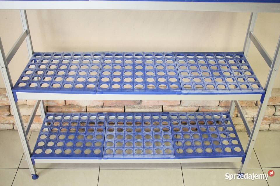 Regał aluminiowo polietylenowy 4 półki szer 125 śląskie Góra sprzedam