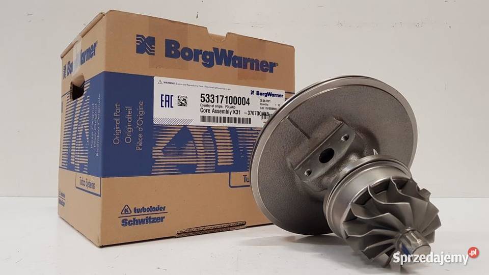 Nowy rdzeń CHRA BorgWarner KKK 53317100004 Siedlce