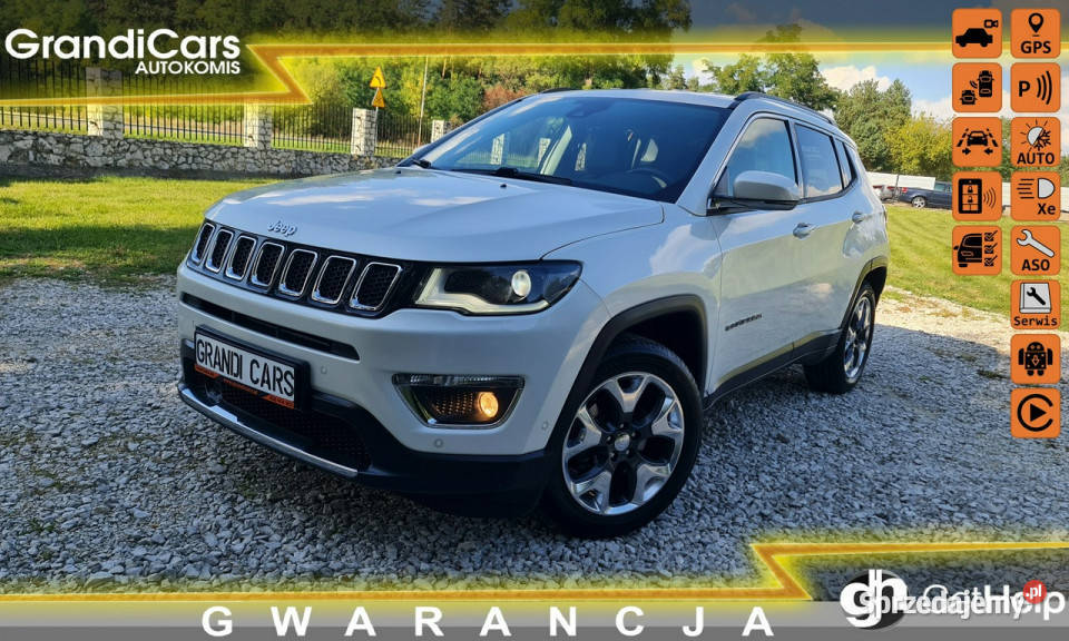 Jeep Compass 14T 140 LIMITED Full Niski Przebieg autoalarm świętokrzyskie Chmielnik