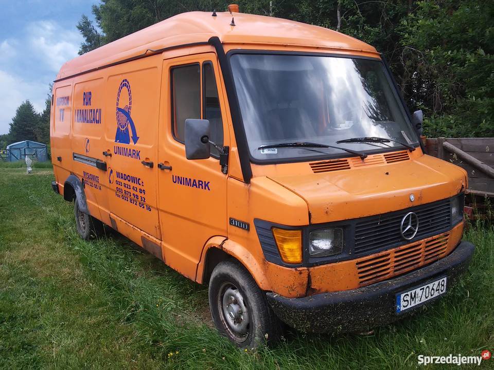 Mercedes T1 310d Kaczka 29 Blaszak długi i Pomlewo