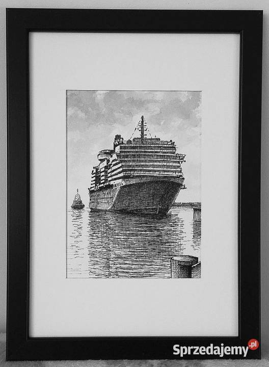 Obraz narysowany Prom 21x3013x18 autora