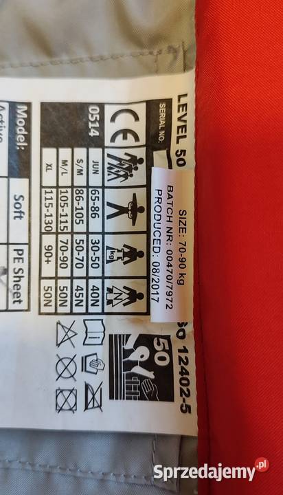 Nowa kamizelka asekuracyjna Marine Pool kapok Jasień sprzedam