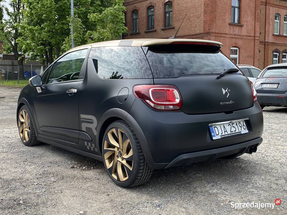 Citroen DS3 Racing złotyczarny mat carbon Poznań