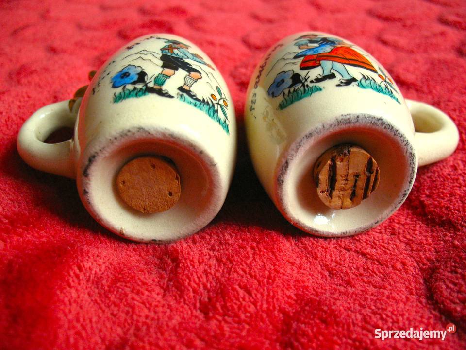 Sól i pieprz Porcelana stare kufle Bawaria 6 x Siedlce