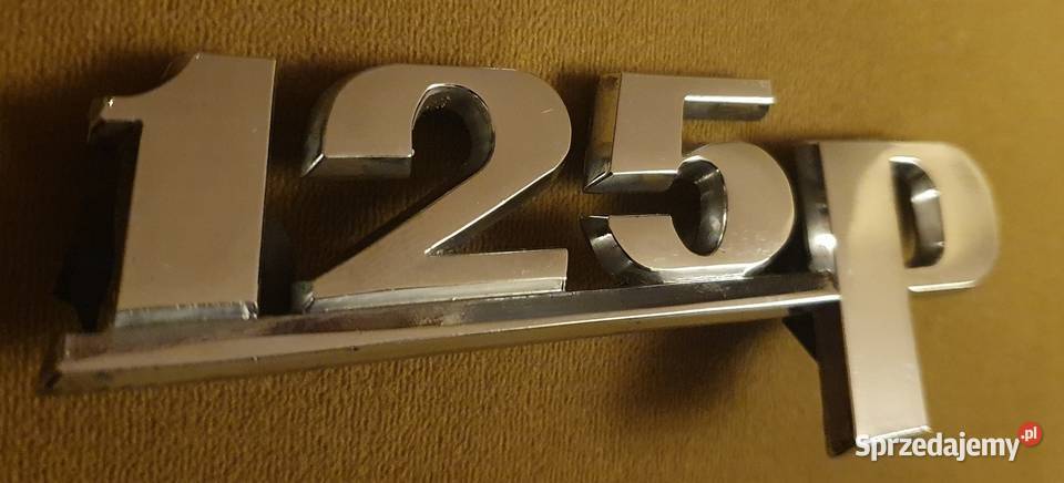 Nowy znaczek emblemat chrom Fiat FSO 125p Sosnowiec