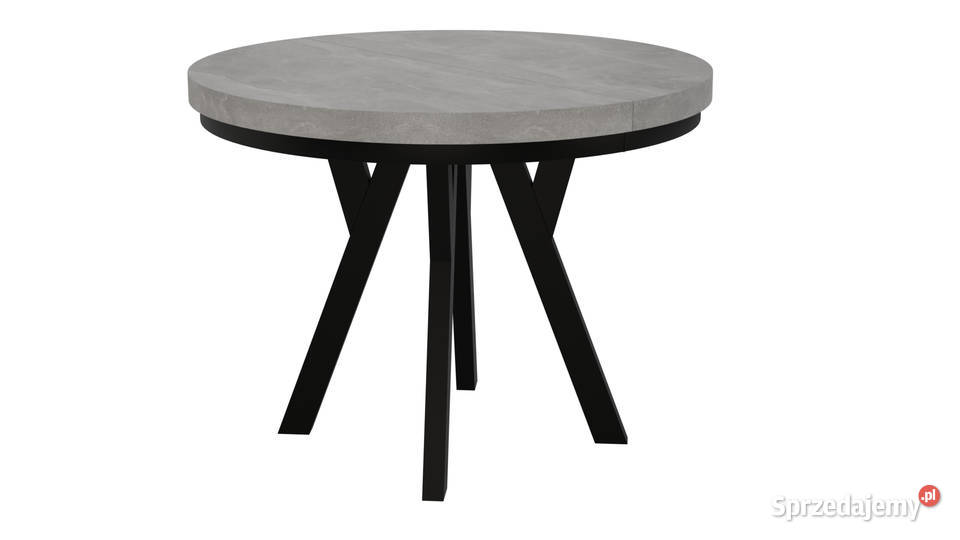 STÓŁ OKRĄGŁY ROZKŁADANY METAL LOFT SALON KUCHNIA Radomsko