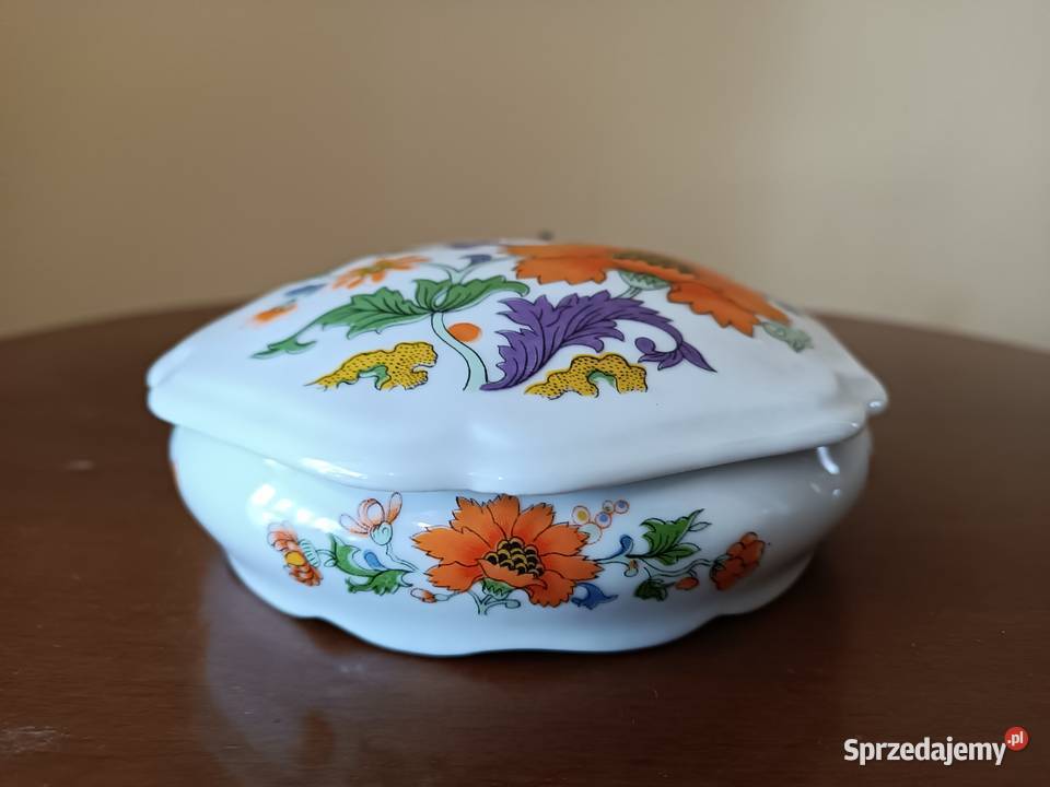 Puzdro szkatułka porcelana Francja Budzyń