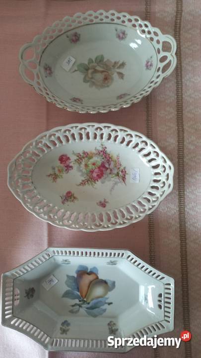 Patera ażurowa owalna Owoce Schumann pomorskie Gdańsk