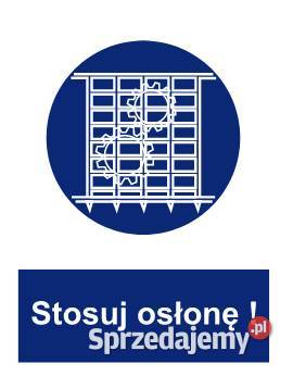 Naklejka BHP Stosuj osłonę GL015 Kamionna