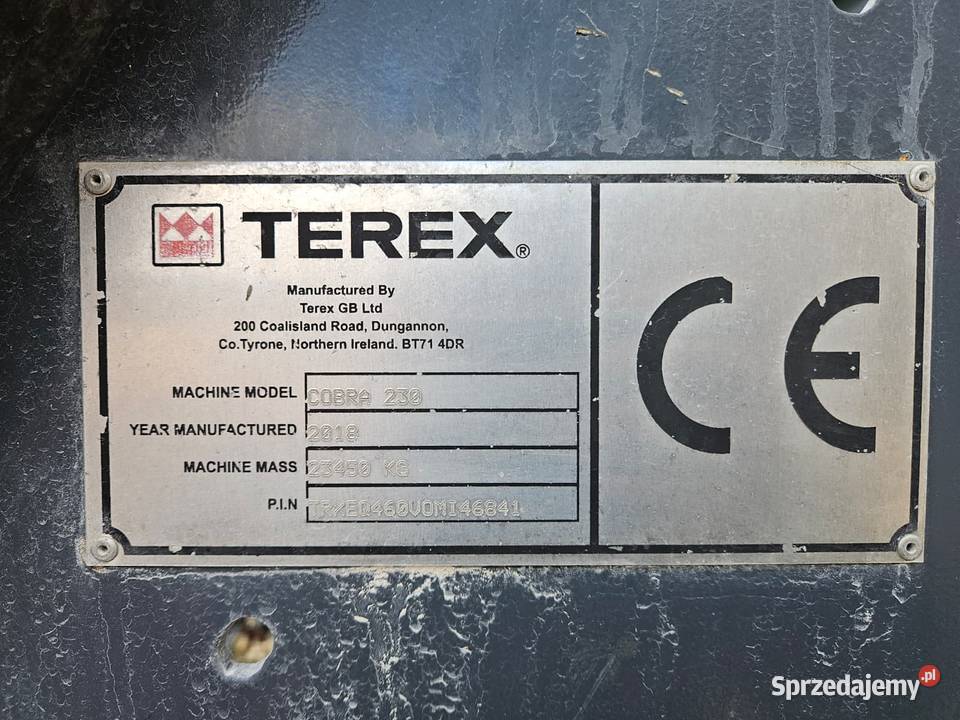Kruszarka udarowa Terex Cobra 230 2018 DARMOWE Pozostałe Trachy