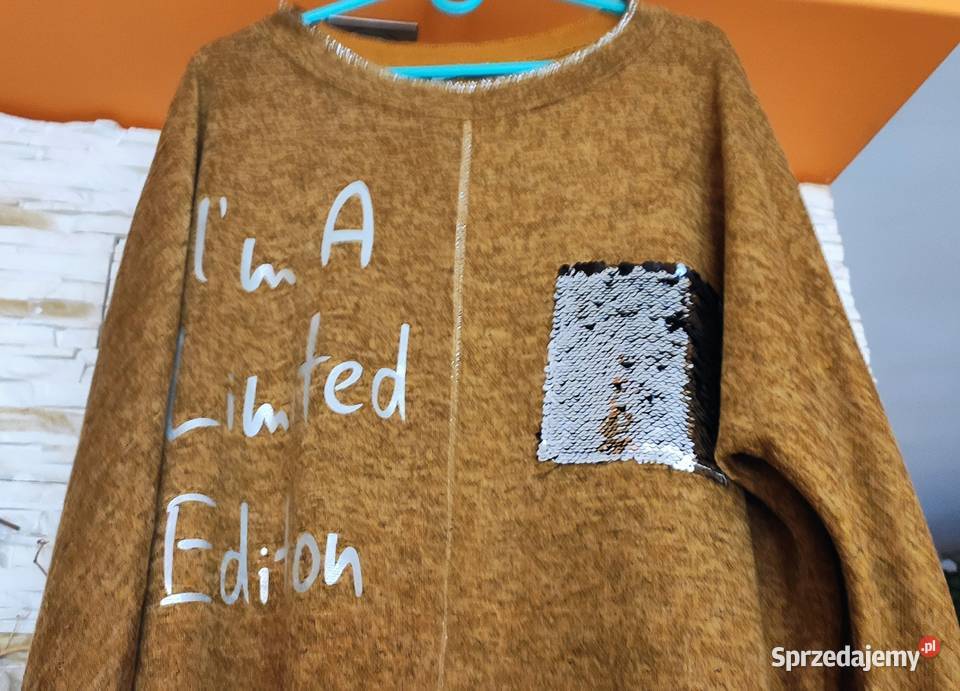 Bluzka włoska dzianina miodowy melanż Gdańsk