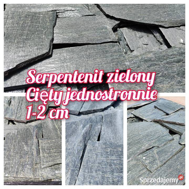 Serpentenit zielony 12 cięty jednostronnie Radzymin sprzedam
