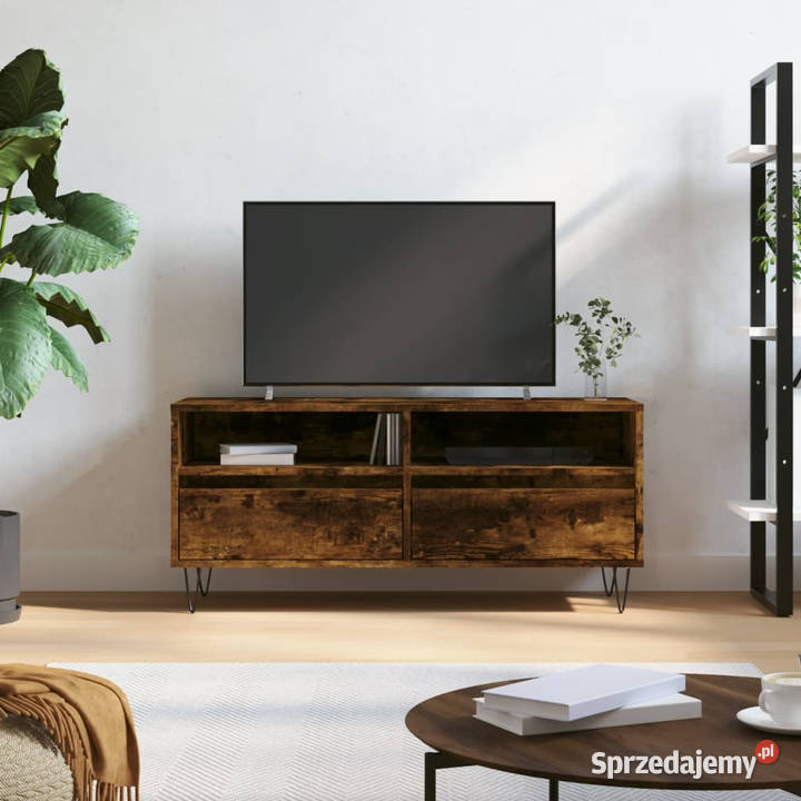 Szafka pod TV przydymiony dąb 100x345x445 Warszawa sprzedam
