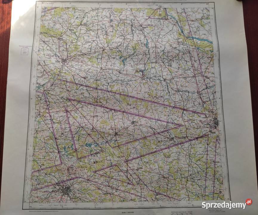 PRL mapy lotnicze Polski kompletne arkusze Białystok