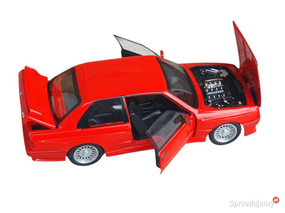 Model samochodu BMW E30 M3 skala 124 wersja 1988