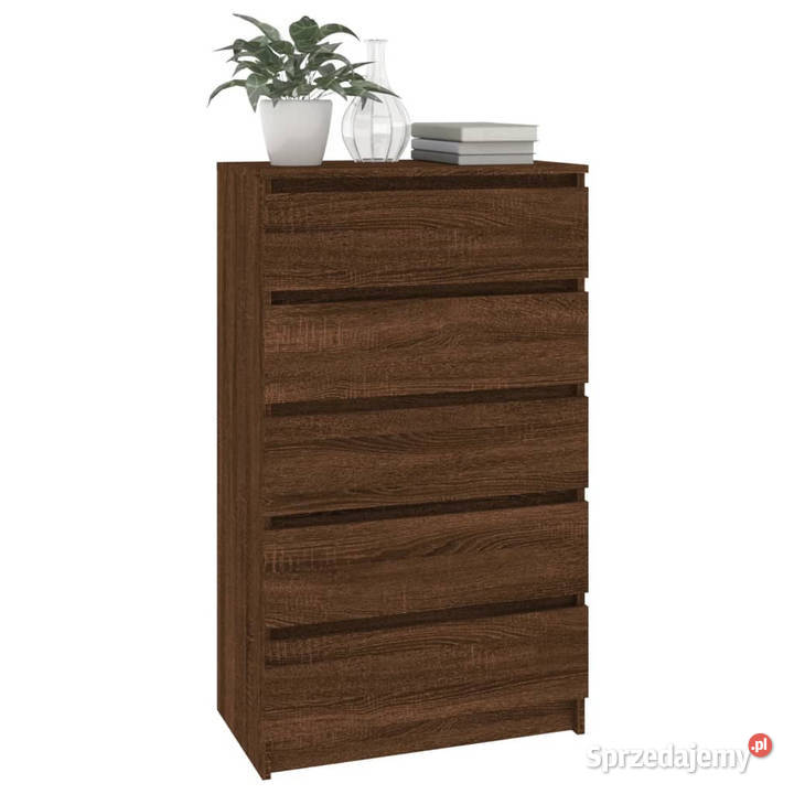 Komoda brązowy dąb 60x36x103 materiał Komody mazowieckie Warszawa sprzedam