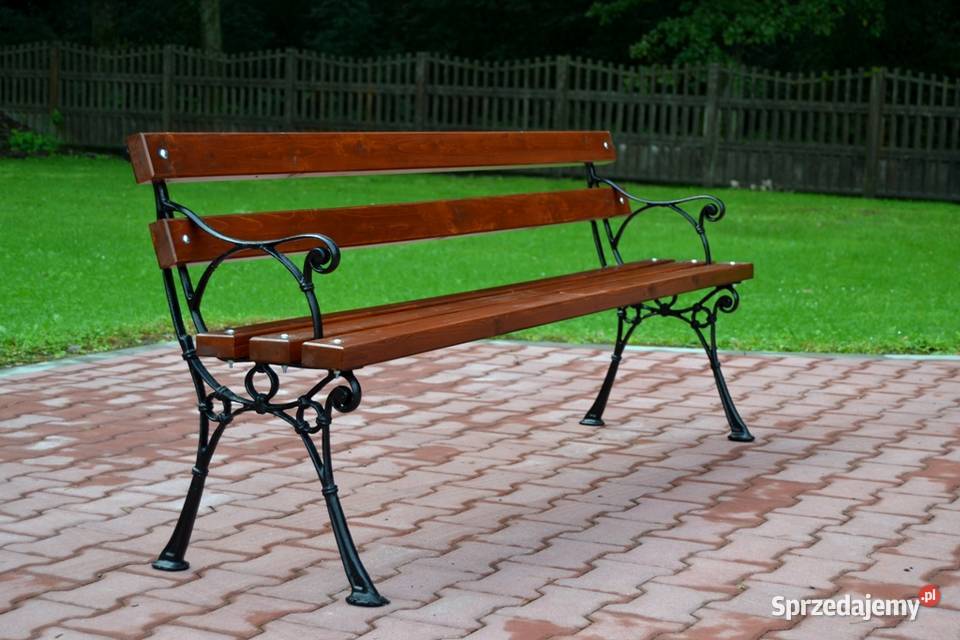 ławka parkowa ogrodowa z podłokietnikiem ADA Zalesie