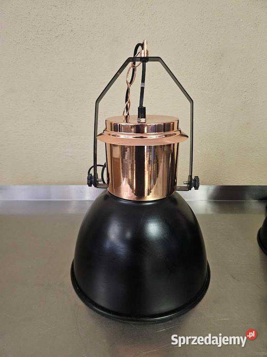 Industrialna lampa wisząca Globo miedź i matowa