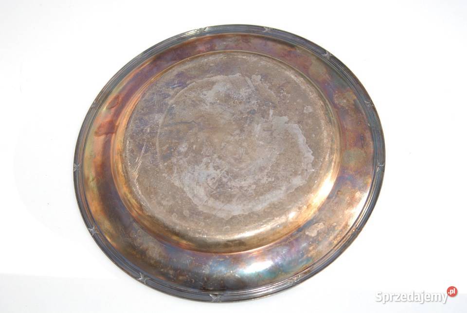Stara posrebrzana patera taca pa25 arsdagen gab śląskie Cieszyn