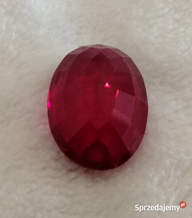 Kamień ozdobny fasetowany 13x18 czerwony Czeladź