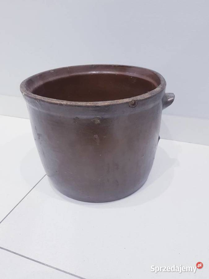 Stary duży kamionkowy garnek do kiszenia ogórków Przybory kuchenne Dąbrowa Górnicza