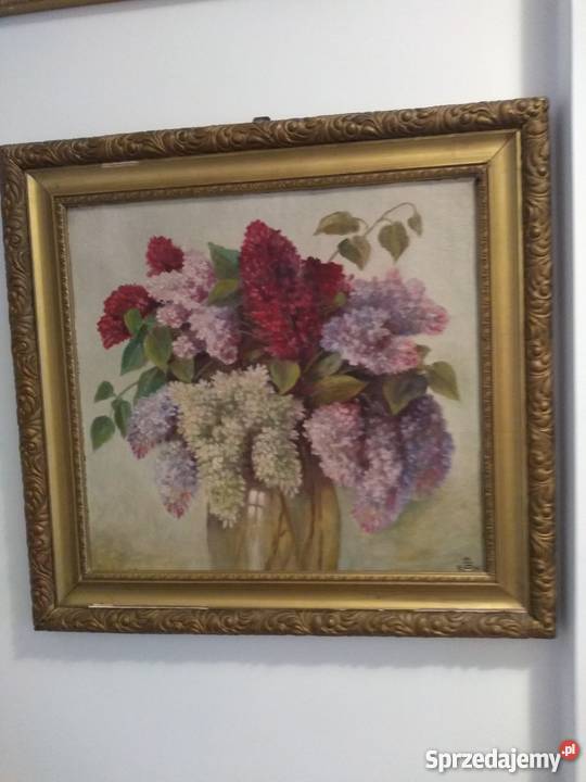 Piękne obrazy z kwiatami sprzedam Antyki, Sztuka, Kolekcje Kraków sprzedam