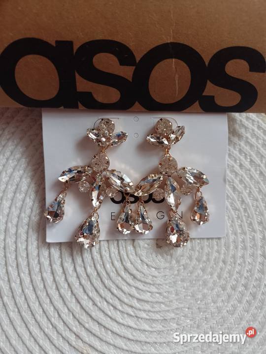 ASOS Długie Bogato zdobione kolczyki z Londynu Dla kobiet Galanteria i dodatki Kraków