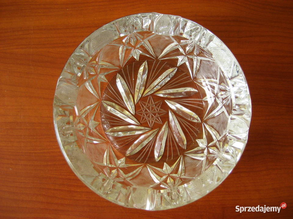 Kryształowa popielniczka Kryształ PRL Elegancka Kielce