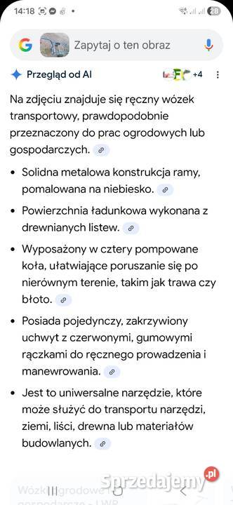 Wózek ręczny ogrodowy kujawsko-pomorskie Sukowy