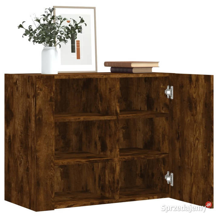 Szafka ścienna przydymiony dąb 75x35x60 WM848427 Warszawa sprzedam