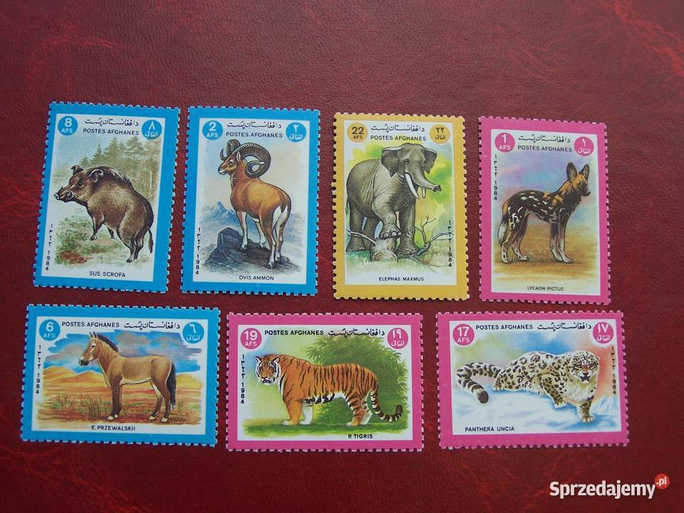 Afganistan 1984 MNH Mi 134248 Fauna Zwierzęta Tychy