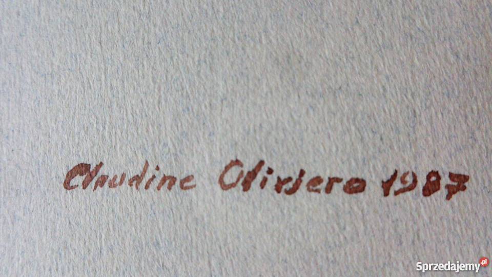 Tango 2 Claudine Oliviero 1987 grafika rysunek Warszawa sprzedam