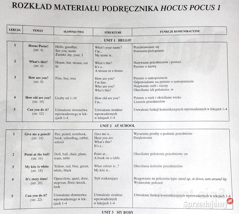 Hocus Pocus 1 Katarzyna Nicholls lubelskie Chełm sprzedam