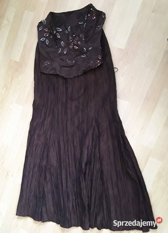 Czekoladowa suknia balowa Only rozmiar XL Spódnice i sukienki sprzedam