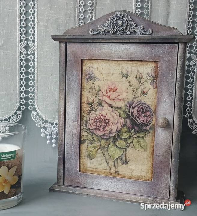 Drewniana szafka na klucze My Sweet Home styl warmińsko-mazurskie Ostróda