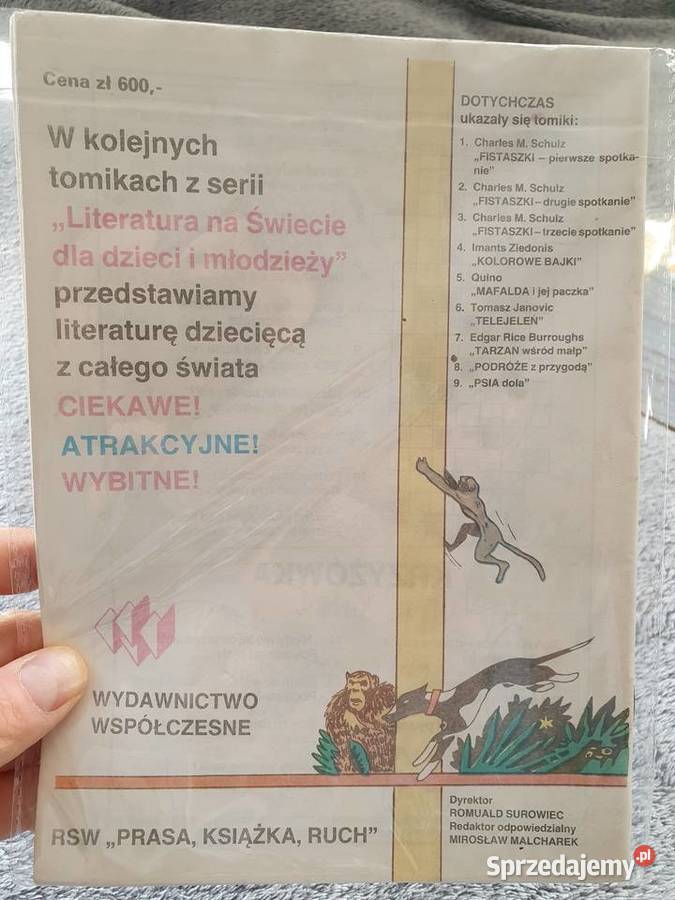 Tarzan Wśród Małp Powrót Tarzana cz1 i 2 komiksy pomorskie