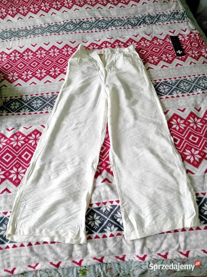 Spodnie eleganckie biały Filipowice